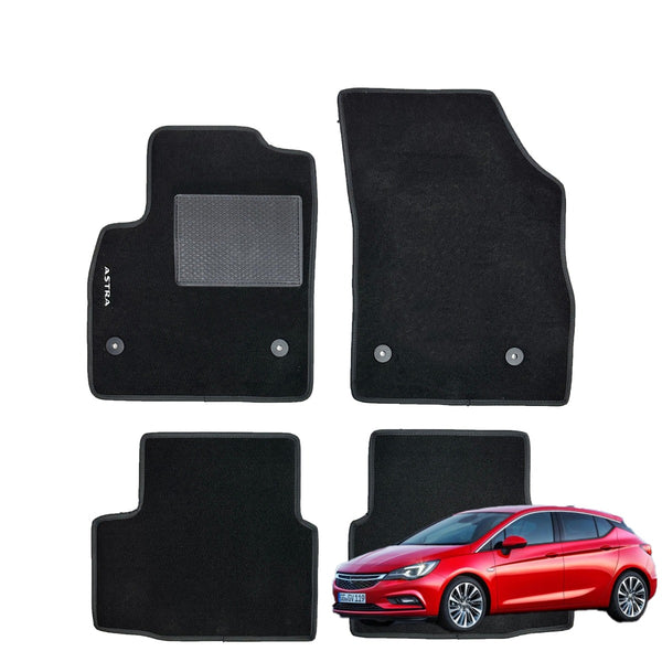 Set Tappetini Auto E Bagagliaio OMAC Premium In TPE – Per Opel Astra K 2015-2023 – Nero Antiscivolo